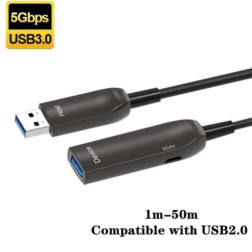 PremiumCord USB3.2 + 2.0 prodlužovací optický kabel A/Male - A/Female, 20 m