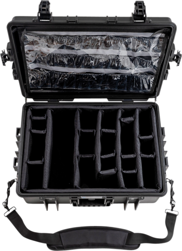 B&W Outdoor Koffer Type 6500 mit medizinischem Notfall-Kit Schwarz