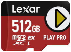 Lexar microSDXC Express PLAY Pro Express 7.1, R900/W600 C10 U3 UHS-I (V30) 512GB