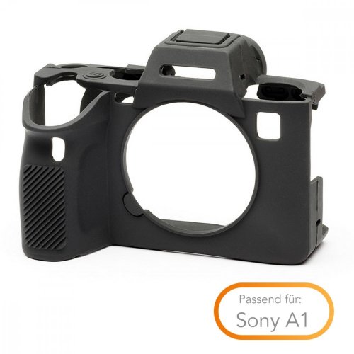 easyCover Silikon Schutzhülle f. Sony A1 (Schwarz)