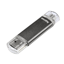 Hama flashPen Laeta Twin 32 GB 10 MB/s, šedý