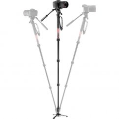 Manfrotto Element MII Video Monopod with Live Fluid Head | Maximum Height 138 cm | Payload 4 kg | Twist Lock | Weight 1.05 kg | Plate 501PL