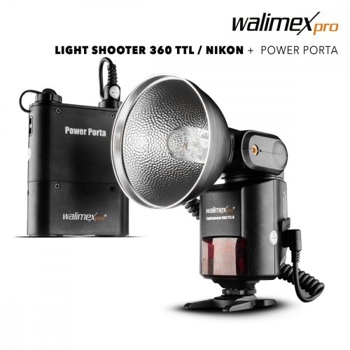 Walimex pro Light shooter 360 TTL / N + Power Porta
