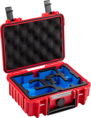 B&W Outdoor Cases B&W Cases Type 500 for DJI Osmo Pocket 3 Creator Combo, Red