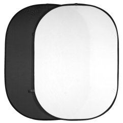 Walimex pro Doppelpack Falthintergrund 1x schwarz, 1x weiß