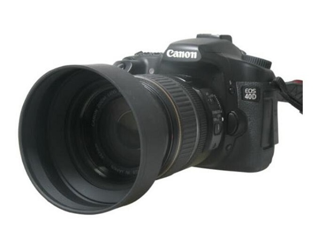 forDSLR gumová sluneční clona 55mm