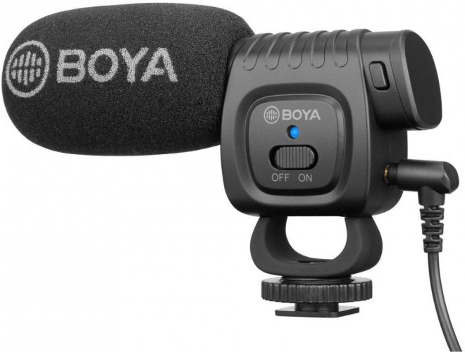 Boya BY-BM3011 kompaktný kondenzátorový Shotgun mikrofón pre DSLR a smartphony