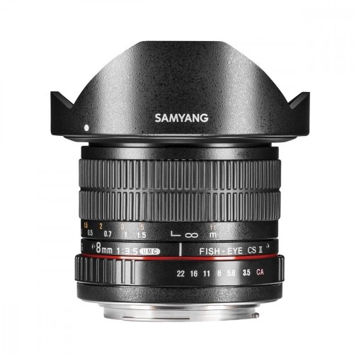 Samyang 8mm f/3.5 AS MC Fisheye CS II Objektiv für Nikon F (AE)