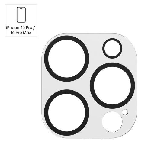 Hama Cam Protect, ochranné sklo na fotoaparát pro Apple iPhone 16 Pro/16 Pro Max, průhledné