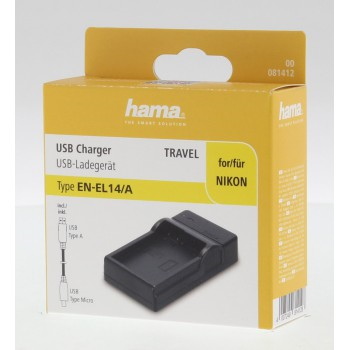 Hama USB foto nabíjačka pre Nikon EN-EL14a