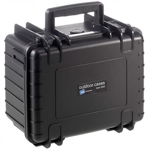 B&W Outdoor Case 2000, kufr s přepážkami černý