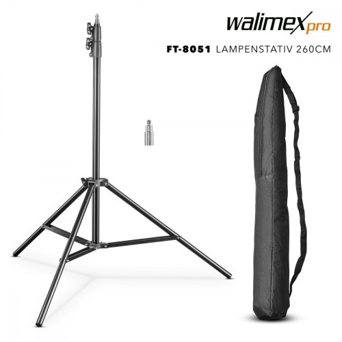 Walimex pro Soft LED 200 Round Bi Color (baterie + stativ 260cm)