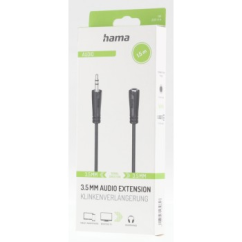 Prodlužovací audio kabel Hama jack 3,5 mm, 1,5 m