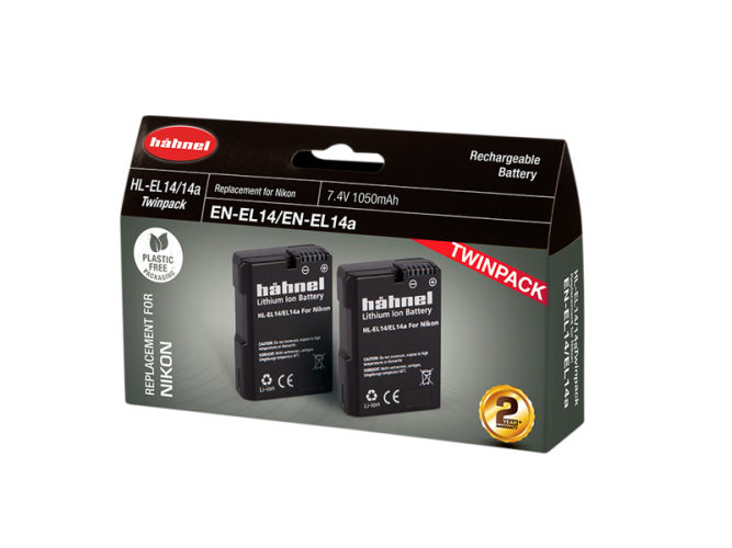 Hähnel Battery Nikon HL-EL14/14A / EN-EL14/14A Twin Pack