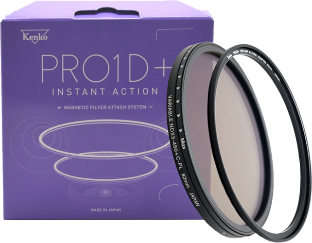 Kenko PRO1D+ INSTANT ACTION VARIABLE NDX3-450+C-PL SET 58mm