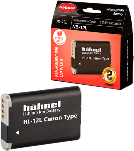 Hähnel HL-12L, Canon NB-12L, 3.6V, 6.9Wh, 1910mAh,