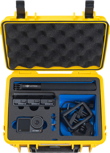 B&W Outdoor Cases B&W Cases Type 1000 for DJI Osmo Action 3 / Yellow