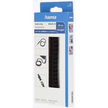 Hama Braid 20, pútko na fotoaparát, dĺžka 20 cm, čierne