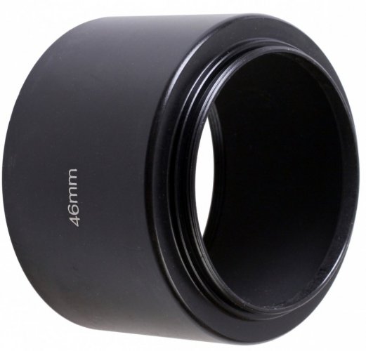 forDSLR Metal Screw-on Lens Hood 46mm for Telephoto Lens with Filter Thread 55mm
