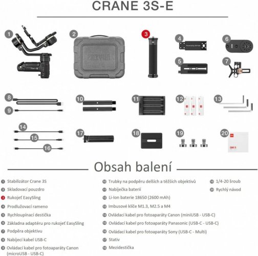 Zhiyun Crane 3S-E Handheld Stabilizer