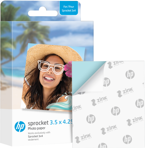 HP Sprocket Zink paper Sprocket 3x4 20-pack 3,5x4,25