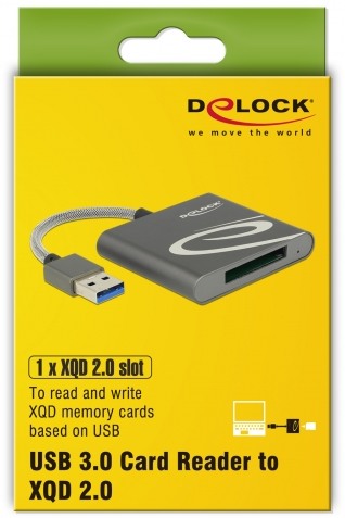 DeLock čítačka USB 3.0 pre karty XQD 2.0