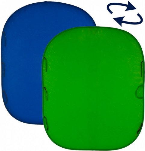 Lastolite skladacie obojstranné kľúčovacie pozadie 1,5x1,8m modré/zelené