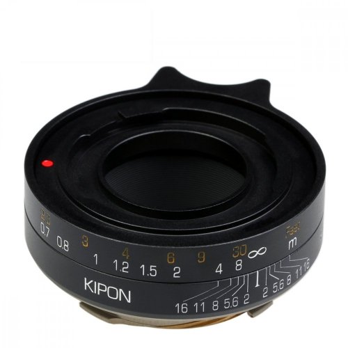 Kipon adaptér z Voigtländer Prominet objektívu na Leica M telo