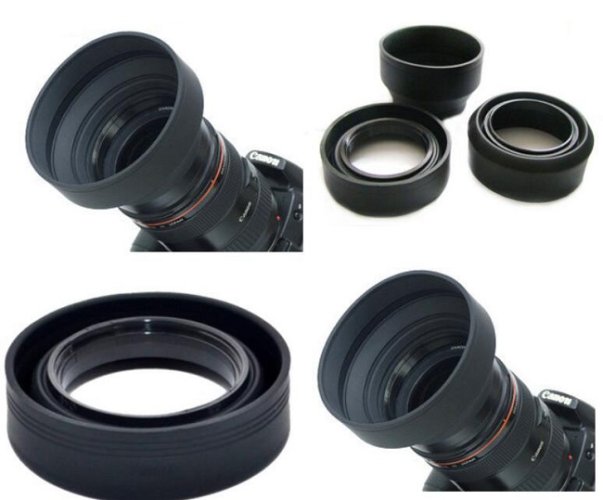 Gumová sluneční clona 58mm