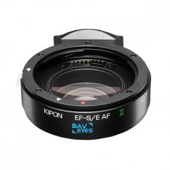 Kipon Baveyes autofokus adaptér z Canon EF objektivu na MFT tělo (0,7x) s oporou