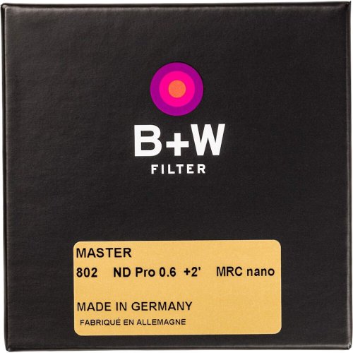 B+W 82mm Neutral Density Filter ND0.6 2-Stops MRC nano MASTER (802)