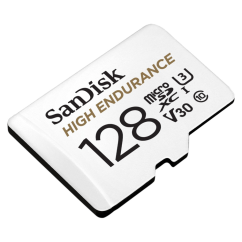 SanDisk microSDXC High Endurance Video 128 GB C 10 U3 V30, adapter
