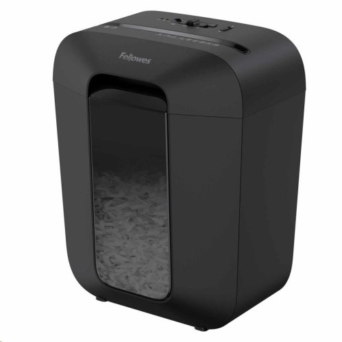 Aktenvernichter Fellowes LX 45 P-4, Kreuzschnitt 4x37mm, 8 Blatt, 17l, Kreditkarte, schwarz