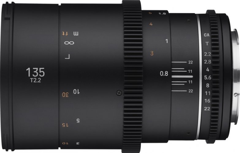 Samyang 135mm T2,2 VDSLR MK2 Objektiv für Canon EF
