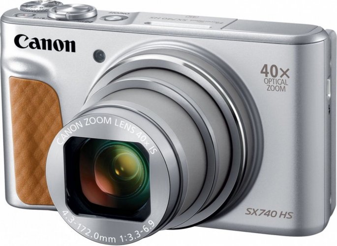 Canon PowerShot SX740 HS stříbrný s pouzdrem DCC-2400