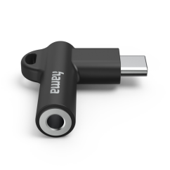 Hama audió adapter USB-C 3,5 mm-es jack csatlakozóra, aktív, kompakt