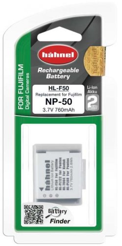 Hähnel HL-F50, Fujifilm NP-50, 760 mAh, 3.7V