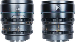 Sirui Cine Lens Nightwalker S35 Kit 16 & 75mm T1.2 E-Mount Metal Grey