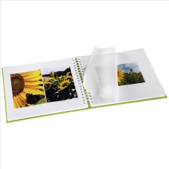Fotoalbum Hama FINE ART 28x24 cm, 50 strán, kiwi, biele listy, špirálový, lepiaci
