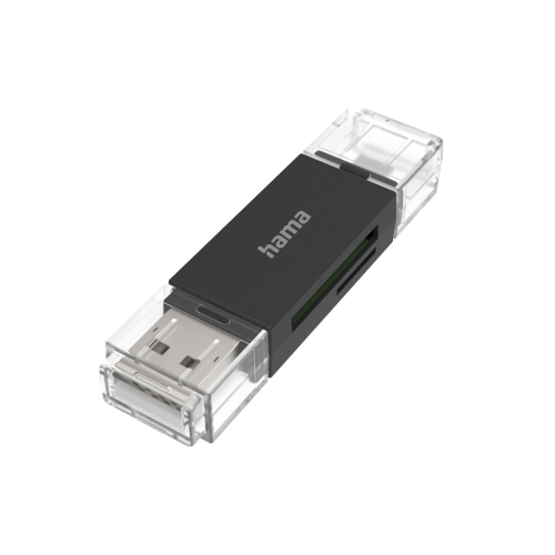 Čtečka karet Hama OTG, USB-A, micro USB, USB 2.0
