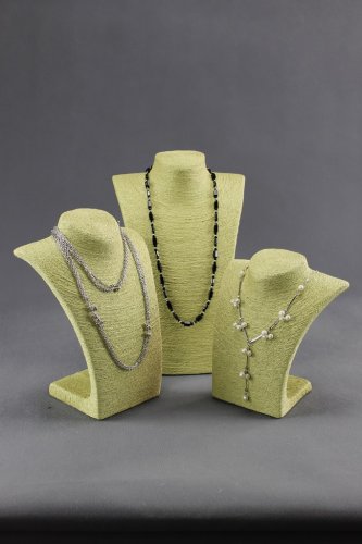 Dekolt, stojánek, stojan na šperky provázkový 36cm zelený (A-14ZEL)