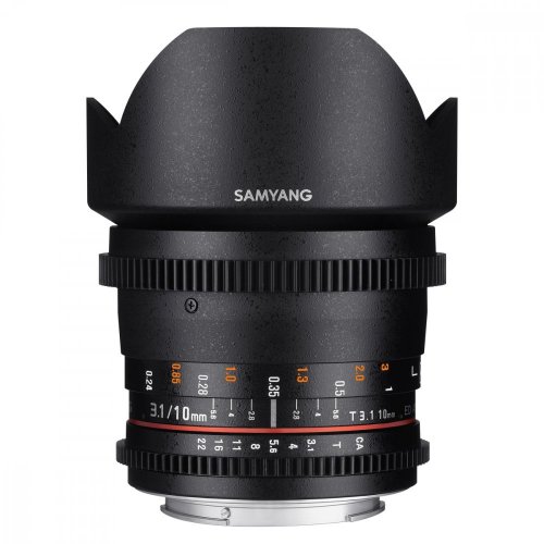 Samyang 10mm T3.1 VDSLR ED AS NCS CS II Objektiv für Canon EF
