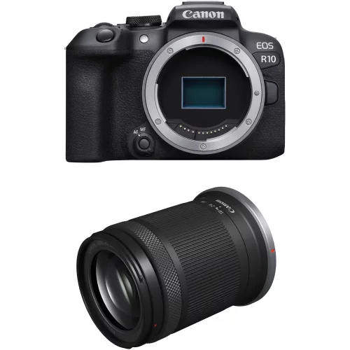 Canon EOS R10 + RF-S 18-150mm + adaptér EF-EOS R