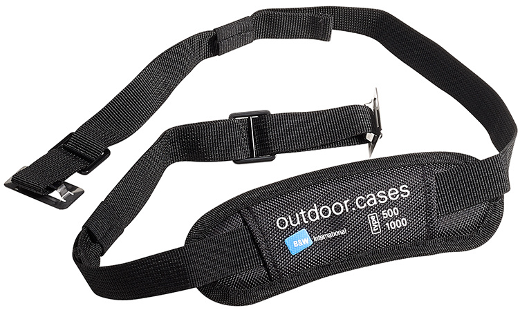 B&W Outdoor Case Type 500 with Removable Pre-Cut Foam Black