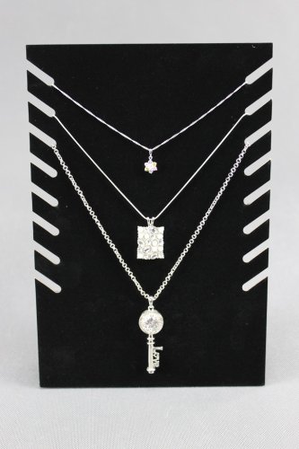 Dekolt, stojánek, stojan na šperky černý samet, DKP1 skládací (DKP1)