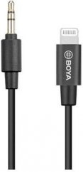 BOYA BY-K1 3.5mm Male TRS to Male Lightning Adapter Cable, Lenght 20cm