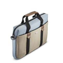 Hama Silvan, brašna na notebook, pro 40-41 cm (15,6-16,2"), recyklovaný polyester, béžová/bledě modrá