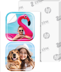HP Sprocket Zink paper Luna 30-pack 2x3" pre-cut 1,3x1,3 sticker