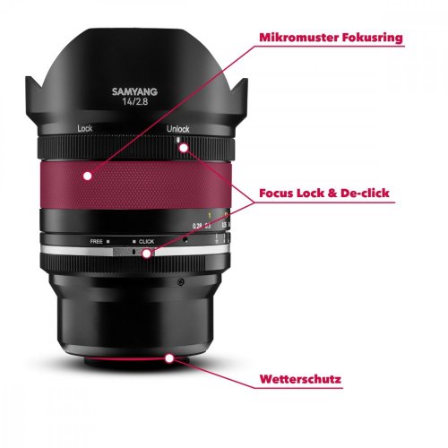 Samyang 14mm f/2.8 MKII Lens for Fuji X