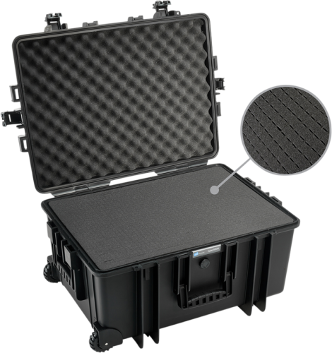 B&W Outdoor Case 6800, kufr s pěnou černý